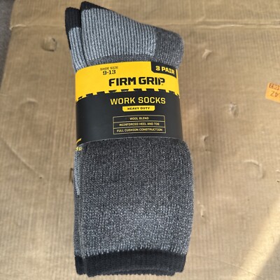 Men's 9-13 Wool Blend Work Socks (3-Pack)