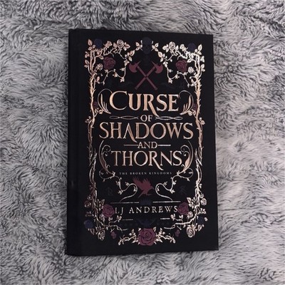 Curse of Shadows and Thorns hardcover by LJ Andrews Rose Golf Special Edition
