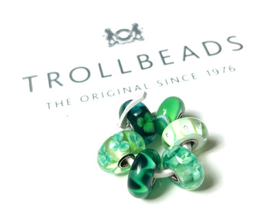 Authentic Trollbeads Crispy Green Kit