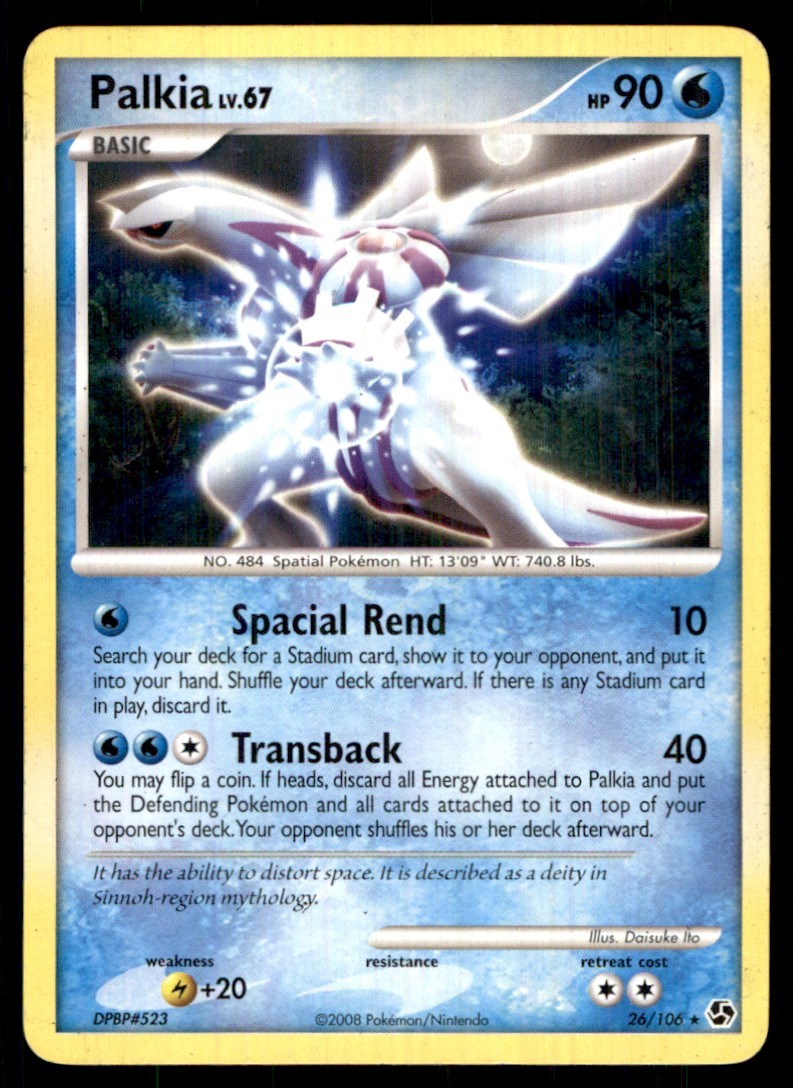 2008 Great Encounters Palkia Rare #26/106