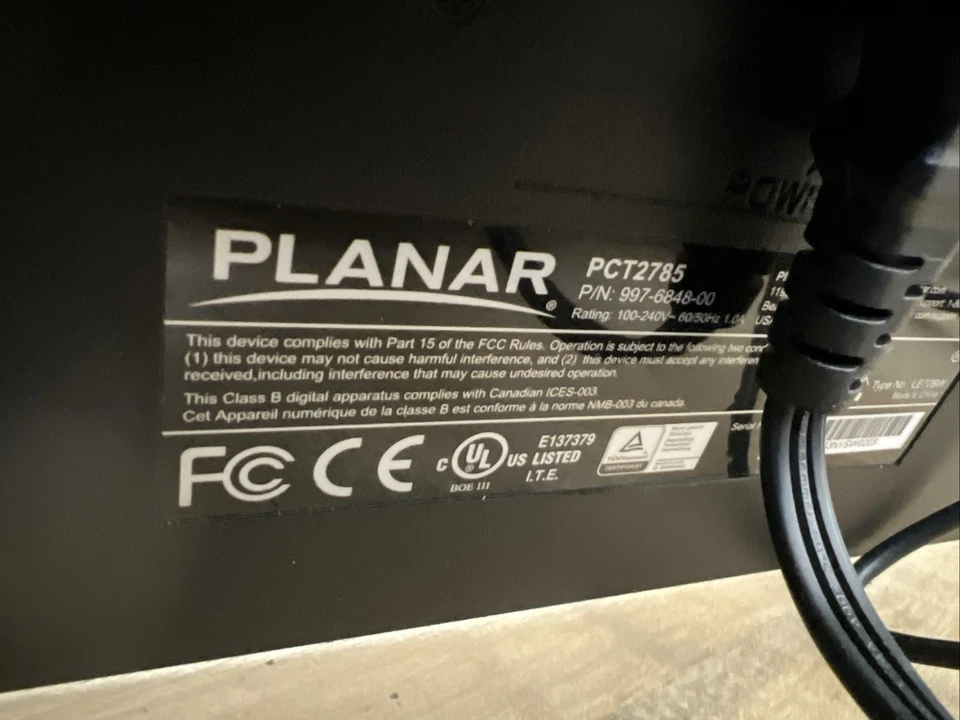 Planar Helium PCT2785 27" FHD Touchscreen Monitor Webcam Microphone USB - Image 2 of 3