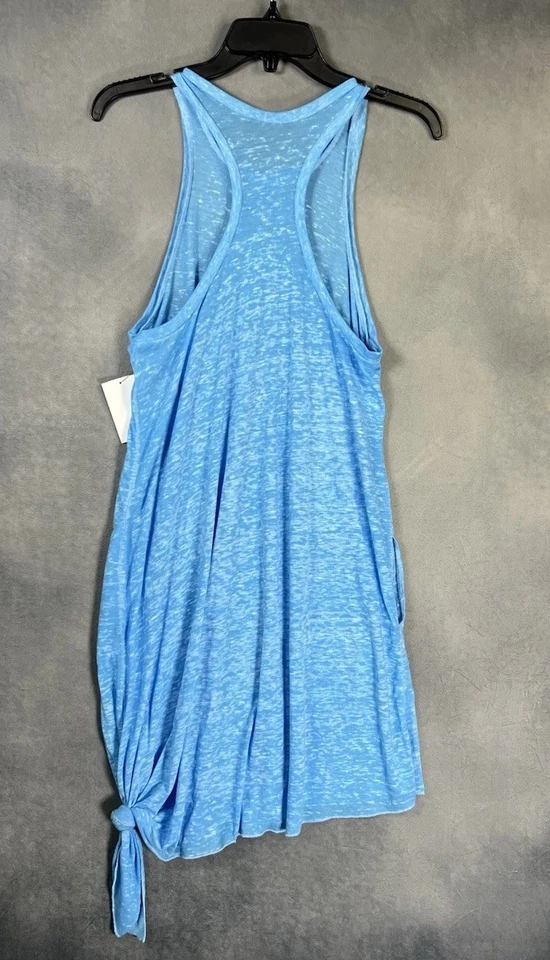 Vestido Becca by Rebecca Playa Corbata Lateral Cuello Alto Azul Claro Encubrimiento Mujeres XS-S Foto 4 de 4