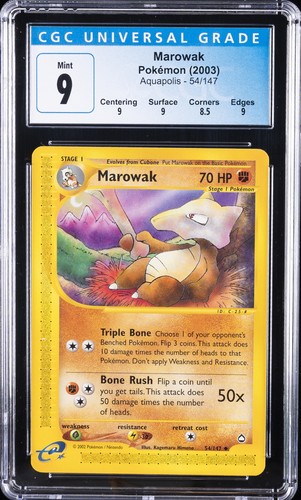 Marowak graded CGC 9 for sale on eBay