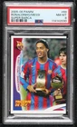 2005 Panini Super Barca Tridente de Oro Ronaldinho Lionel Messi #69 PSA 8