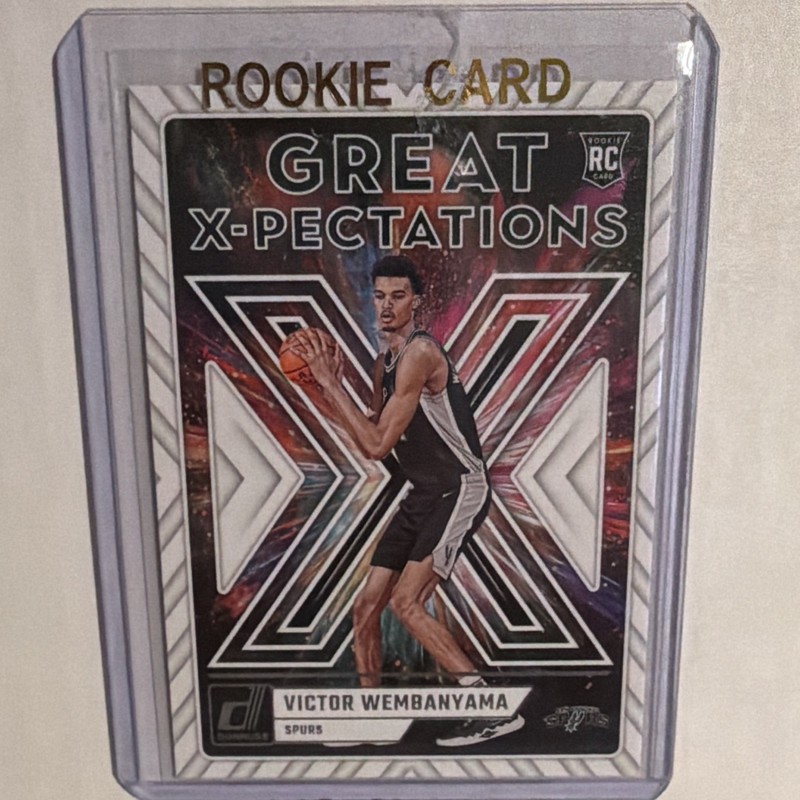 2023-24 Panini Donruss Victor Wembanyama Great X-Pectations #10 RC Insert