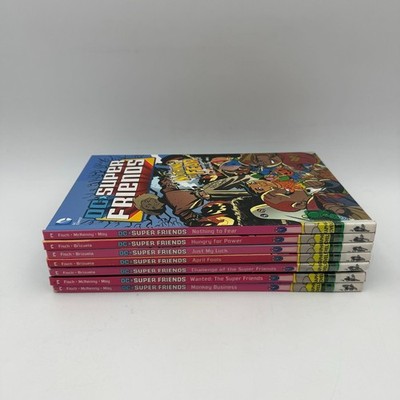 DC Super Friends Complete Set Vol. 1-8 HC by Sholly Fisch YA Graphic Novels