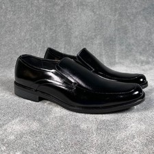 Stacy Adams Loafers Cassidy Black Leather Dress Shoes Square Toe Men 9M New
