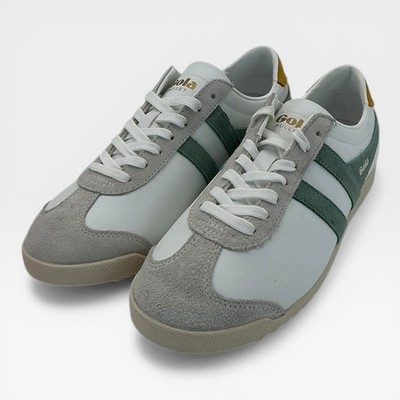 Gola Bullet Pure Women's Size 8.5 White/Green Leather Sneakers