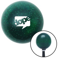 White Dope Bubble Green Metal Flake Shift Knob W M16x1.5 Insert Shifter Auto