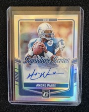 2024 Donruss Optic ANDRE WARE Signature Series Holo Auto #SSH-AWE Detroit Lions 