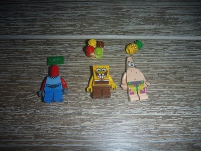 Lot of LEGO SPONGEBOB PATRICK KRABBY PATTY PINEAPPLE Minifigs Figures