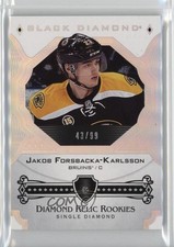 2017-18 Black Diamond Relic Rookies Single 43/99 Jakob Forsbacka-Karlsson f0l
