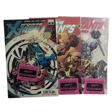 X-Men Signed Matt Rosenberg Comic Lot Astonishing 13, New Mutants #2, #5 Marvel