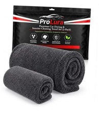 Microfiber Car Care Towel Set (2-Piece), 1 Large 24” x 36” 1300 GSM Twisted