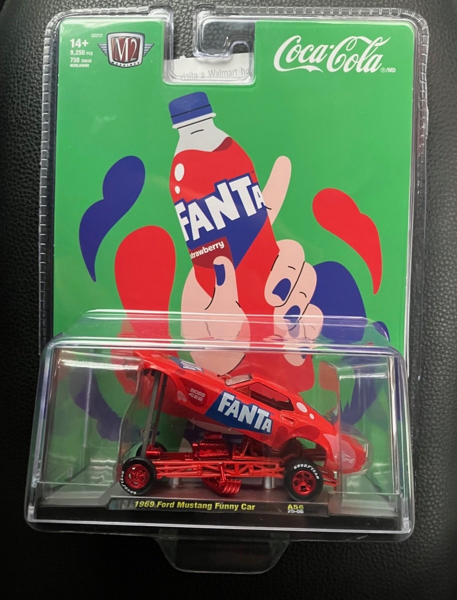 M2 Machines 2025 1969 Ford Mustang Funny Car Fanta Strawberry