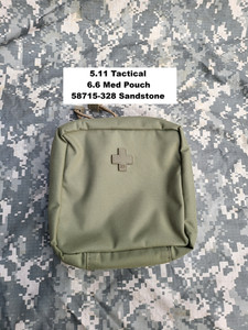 5.11 Tactical, Blackhawk, Eagle, Camelbak, - 6 x 6 Med Pouch Sandstone