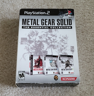 Konami Metal Gear Solid: The Essential Collection PS2, M, Manual, NTSC-U/C, 2008