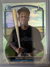 2023 Bowman - Chrome Prospects Antony Peguero #BCP-62 Lunar Glow Refractor (RC)