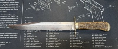 Joseph Rodger s & Sons Cutlers Fixed Knife No. 6 Norfolk St. Sheffield Bowie