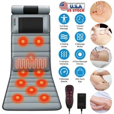 Electric Massage Mat Neck Full Body Heating Vibration Massage Pad Foot Massage