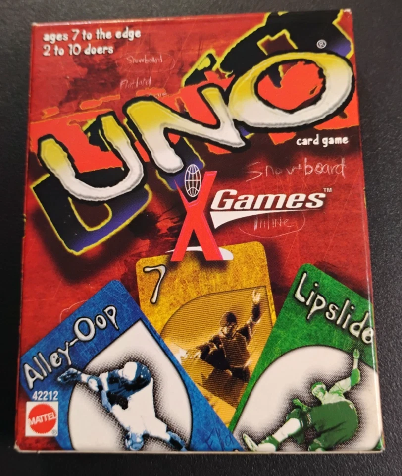 VTG 1999 Uno X Games Collectible Cards Games ESPN XGames Mattel Complete in Box - Image 4 of 4