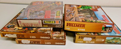Konvolut H0 Vollmer Bausätze 2 x 3690 / 5745 / 5728 / Faller 683 in Originalverp