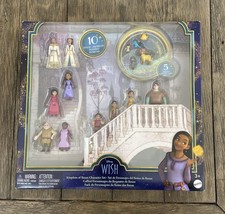 Disney's Wish Kingdom of Rosas Character Small Doll Set, 10 Posable Mini Dolls