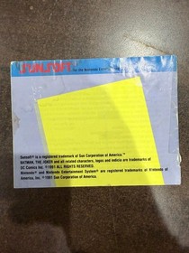 Batman return of the Joker Nintendo NES Manual