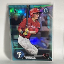 2016 Bowman Draft #BDC-1 Mickey Moniak Chrome 1st Sky Blue Refractor RC Phillies