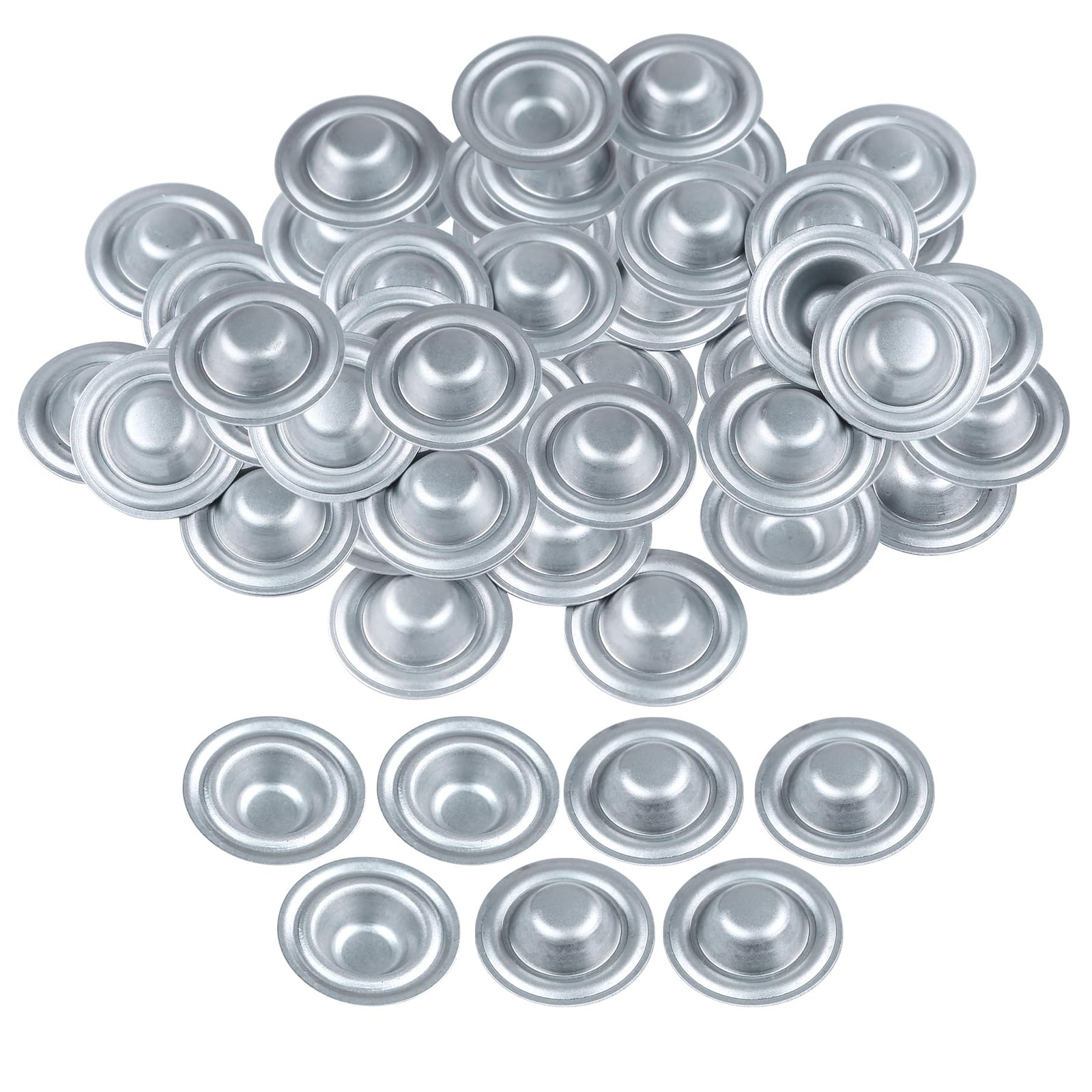 Xadnitu 200 Pieces Metal Roof Screw Caps, Galvanized Roofing Screws Silver