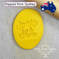 Sparkle & Shine Embosser 60mm by Custom Cookie Cutters Cake Decorating Fondant