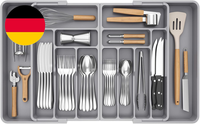 Lifewit GroßE Besteckkasten FüR Schubladen, Einstellbar Breite 54,1-91,4 Cm, Tie