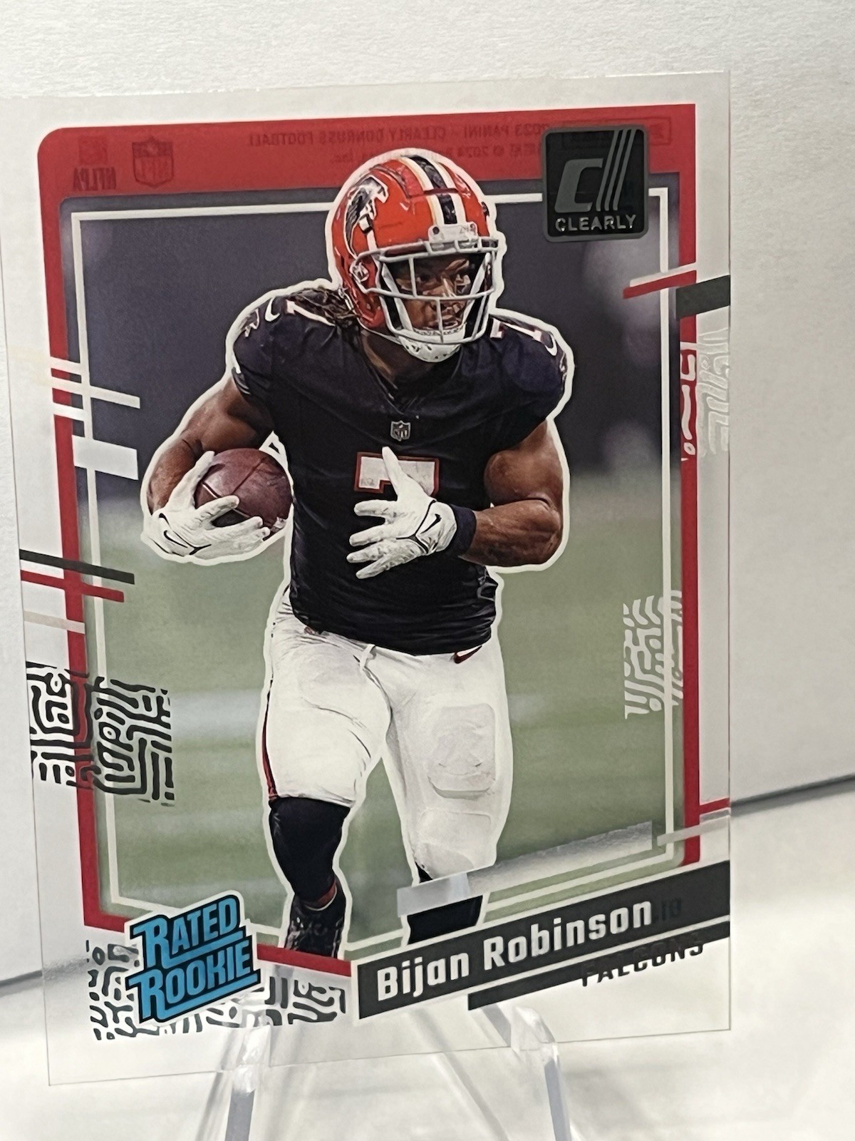 2023 Panini Clearly Donruss - Rated Rookie Bijan Robinson #53 (RC)