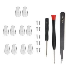 5 Pairs Eyeglass Screw-in Nose Pads, Glasses Nose Piece Replacement Repair