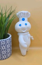Vintage 1971 Pillsbury Doughboy Rubber Doll 7" Tall Moving Head Collectible Toy