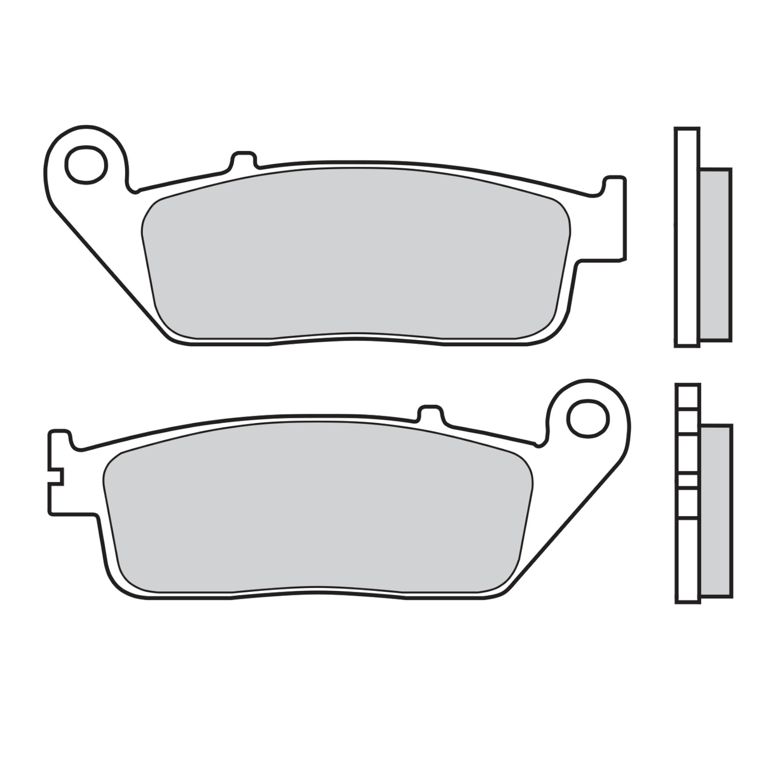 Brake Pads for HONDA VT 750 C2 SHADOW SPIRIT 2013 Front Sinter Street Brembo