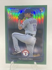 2012 Bowman Chrome Yu Darvish Green Refractor Rookie RC #84 Texas Rangers 