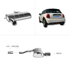 Bastuck Sportauspuff - Mini F56 Cooper/ One/ One First Diesel