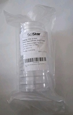 Lot of 10 Tissue Culture Dish TC Treated  100mm Ex. 10/27