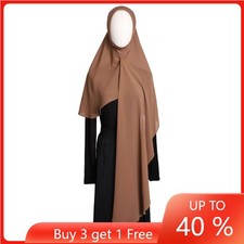 Instant Hijab Wrap Scarf Women Muslim Rhinestone Chiffon Shawls Islamic Headwrap