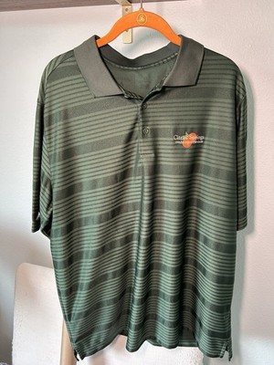 Antigua Men s XL Citrus Springs Golf & Country Club Stripped Green Golf Polo