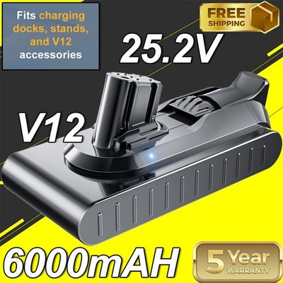 Für Dyson V12 Akku 965470-01 6000mAh Detect Slim Absolute Li-Ion Batterie DE NEW