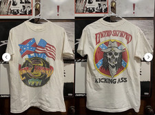 Vintage 1991 Lynyrd Skynyrd Tour Kicking Skull T-shirt, size S-5XL