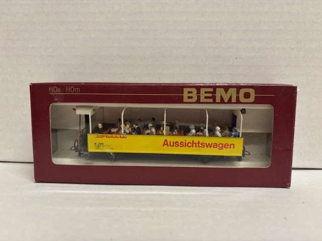 BEMO H0m B 2099 Aussichtswagen offen + Passagiere Rhätische Bahn RhB 3280 106