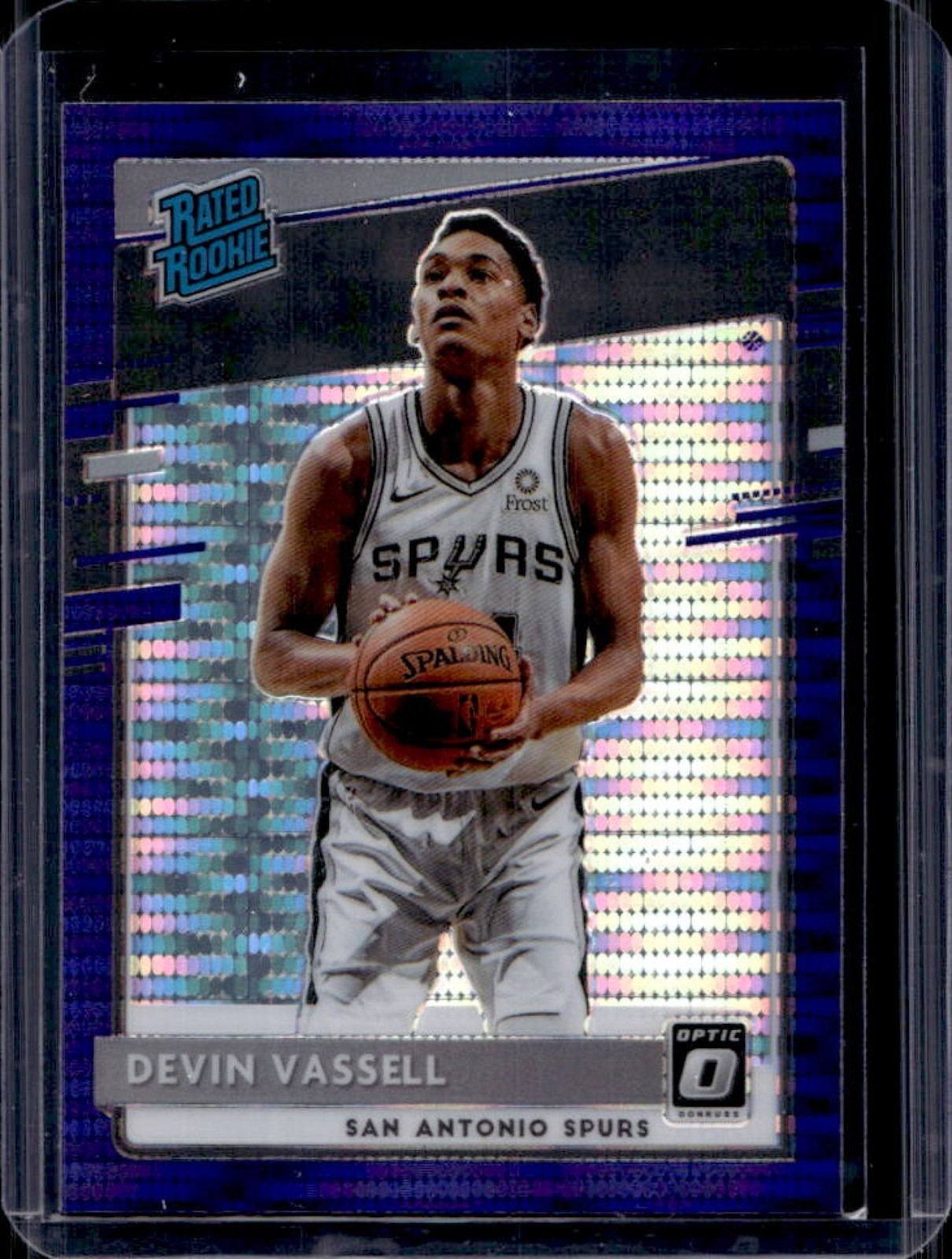 2020-21 Donruss Optic Devin Vassell Purple Pulsar Prizm RC Rated Rookie #161