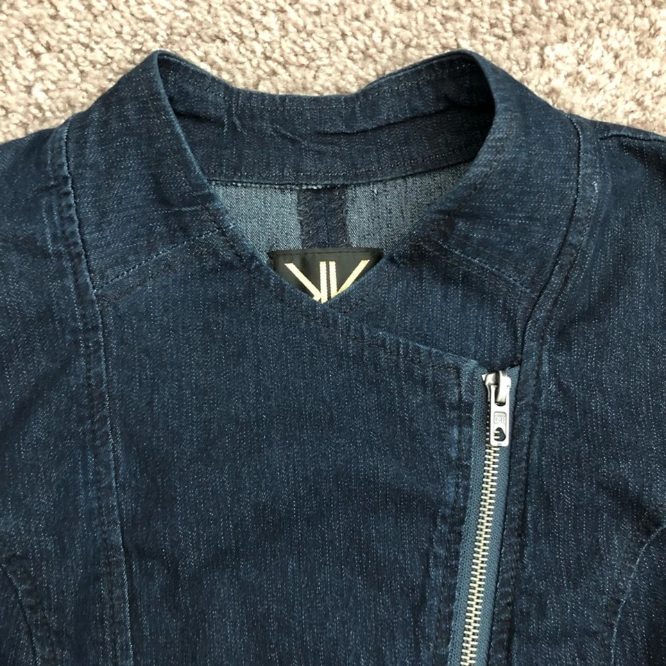 Chaqueta de moto vaquera con tachuelas Kardashian Kollection XS Foto 2 de 4