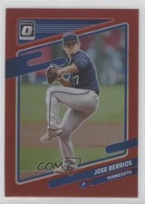2021 Panini Donruss Optic Red Prizm /60 Jose Berrios #169 7s2