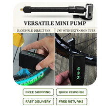 Mini Electric Air Pump 100PSI Portable Bike Tyre Inflator Presta Schrader Valve