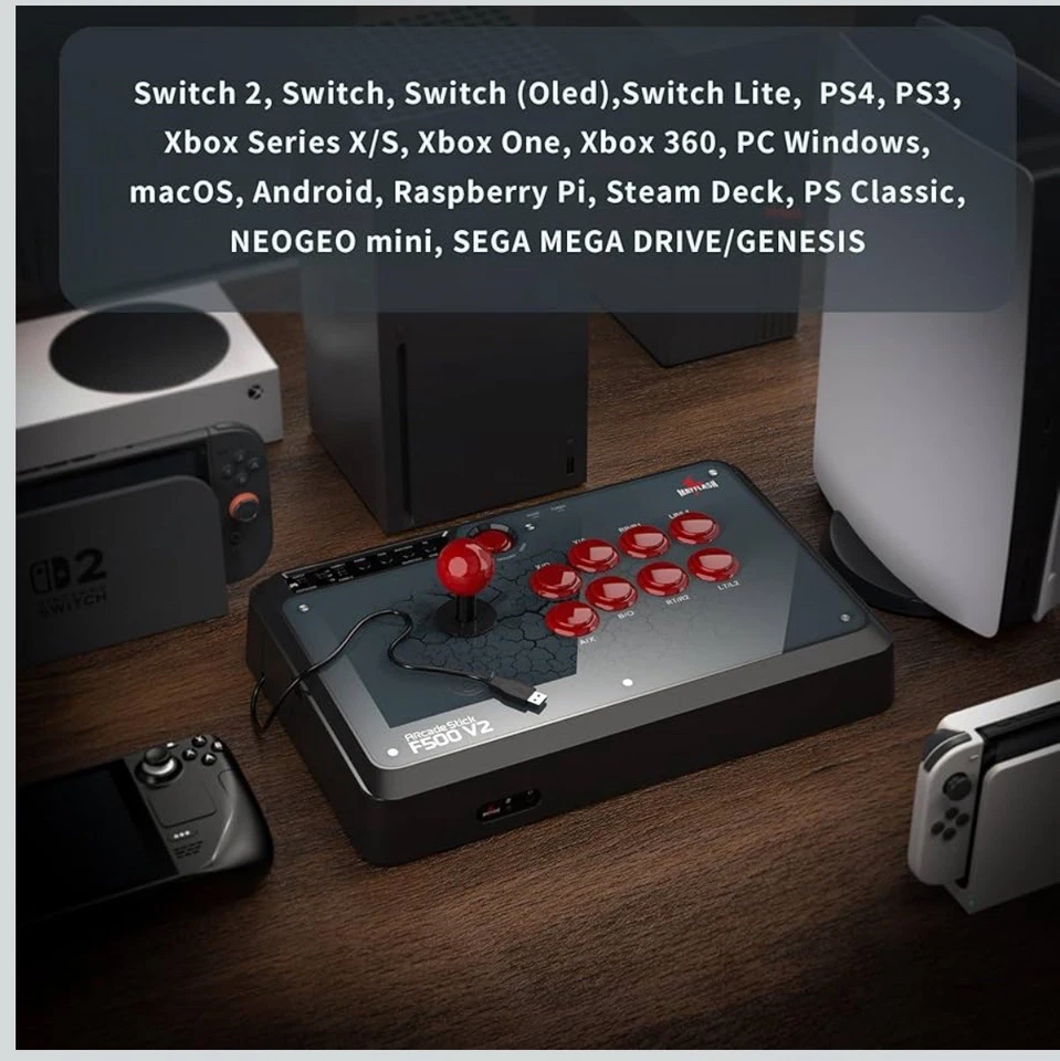 Joystick Mayflash F500 Arcade Fight Stick para PS4, XBOX, PC, Nintendo, SEGA Foto 3 de 4