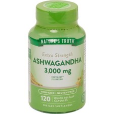 Nature's Truth Ashwagandha Capsules 3000 mg Extra Strength 120 Count